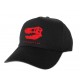 Dinoapp black cap with red skull logo